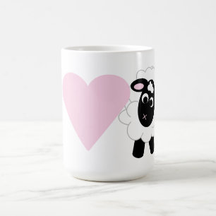 I love You Cute Cartoon Sheep  Coffee Mug