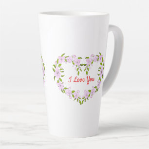 I love you Cute flowers Latte Mug