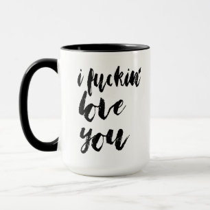 I love you cute love flirt coffee mug design
