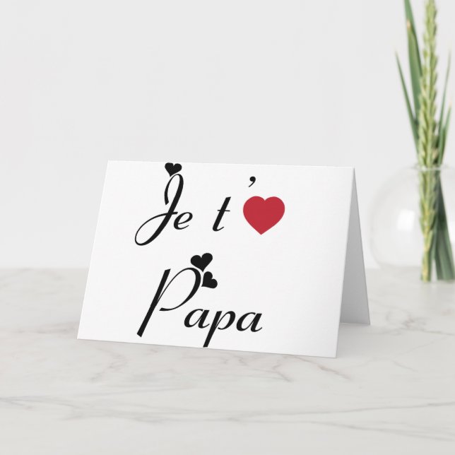 I Love You Dad Card (Front)