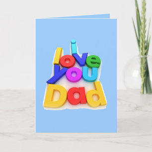 I love you Dad - Card