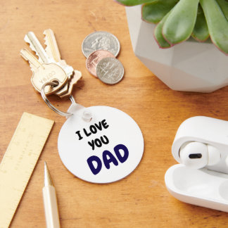 I Love you dad Elegant and Modern Key Ring