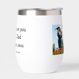 I love you dad father's day elegant add photo text