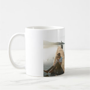 I love you dad father's day elegant add photo text coffee mug
