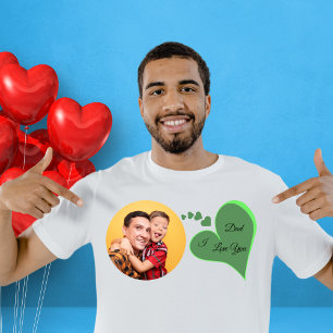 I love you Dad Fathers Day Gift Photo Tri-Blend Shirt