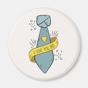 I Love You Dad Father's Day Magnet