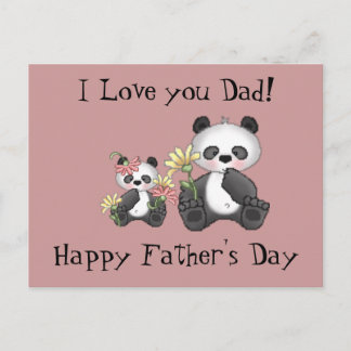 I Love you Dad! Happy Father's Day Postcard