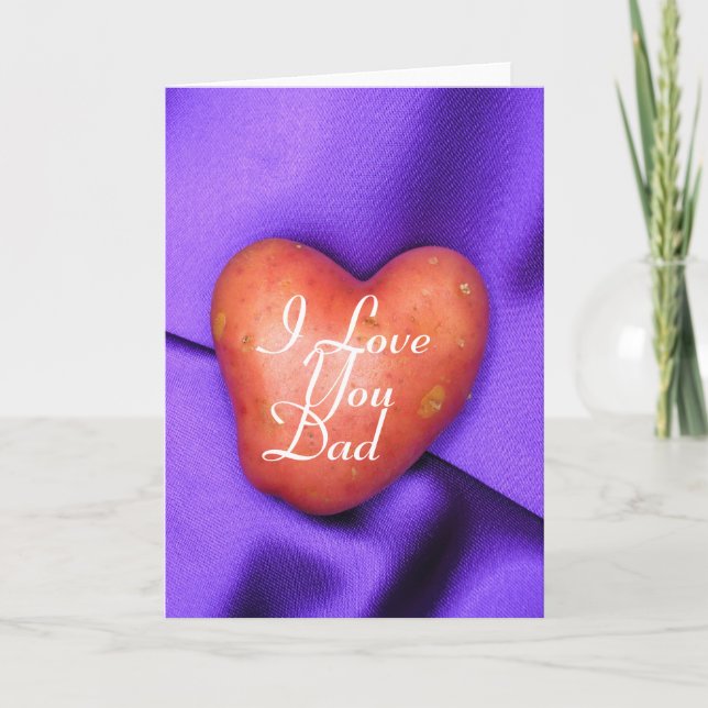 I Love You Dad Personalised Father's Day card (Front)