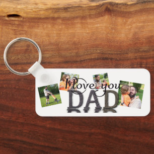 I love you dad, photo collage mug key ring