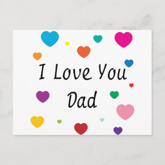 I Love You, Dad Postcard