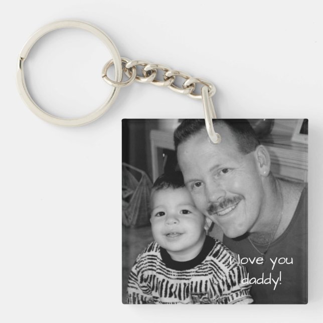 I Love You Daddy Father's Day Key Ring (Front)