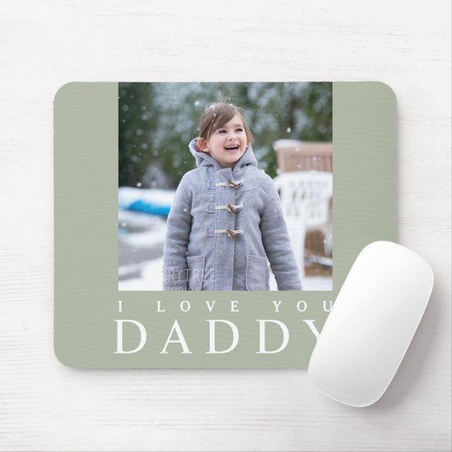 I Love You Daddy Photo Mouse Mat (With Mouse)