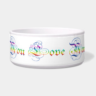 i love you. Decorative gradient text.