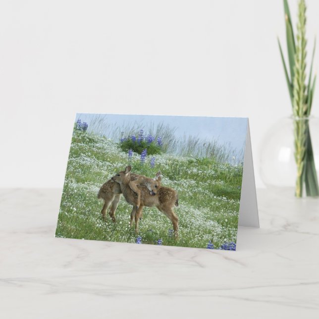 I Love You Deer Card (Front)