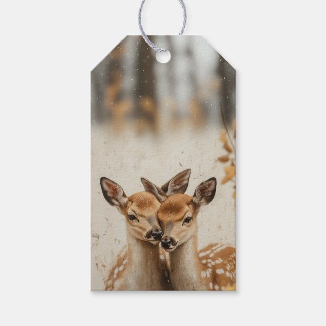 I love you deerly gift tags (Front)