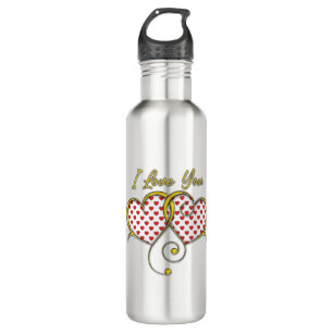 I love You Design 710 Ml Water Bottle