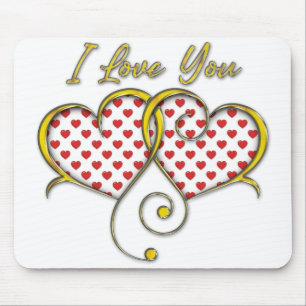 I love You Design Mouse Mat