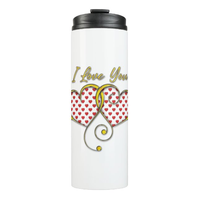 I love You Design Thermal Tumbler (Front)