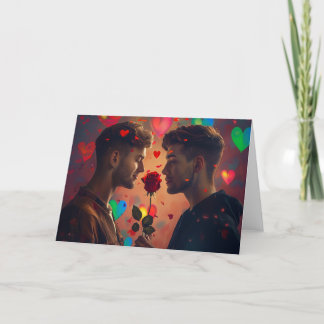 I Love You Digital Art Print Thank You Card