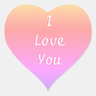 I Love You Emoji Heart Sticker