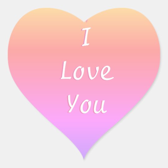 I Love You Emoji Heart Sticker Zazzle Co Uk