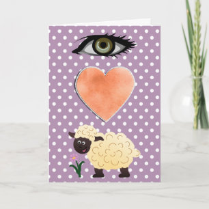 I Love You - Eye Heart Ewe Holiday Card