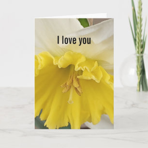 I Love You folded greeting card