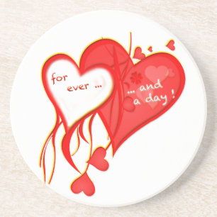 I LOVE YOU FOR EVER AND A DAY HEART COASTER
