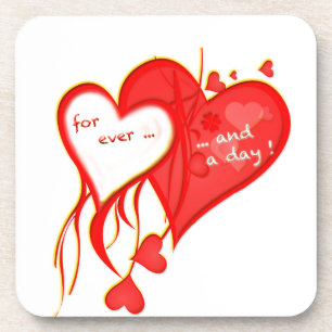 I LOVE YOU FOR EVER AND A DAY HEART COASTER