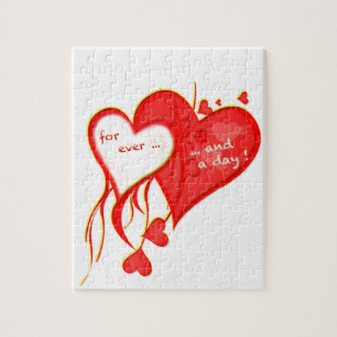I LOVE YOU FOR EVER AND A DAY HEART JIGSAW PUZZLE