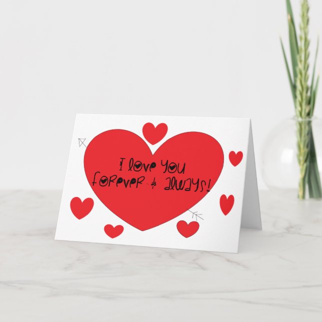 I love you forever and always card (Front)
