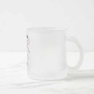 'I love you forever' mug" Frosted Glass Coffee Mug