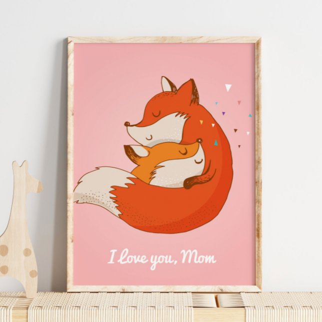 I love You Fox Wall Print | Fox Wall Print (Creator Uploaded)
