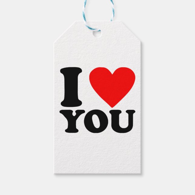 I Love You Gift Tags (Front)