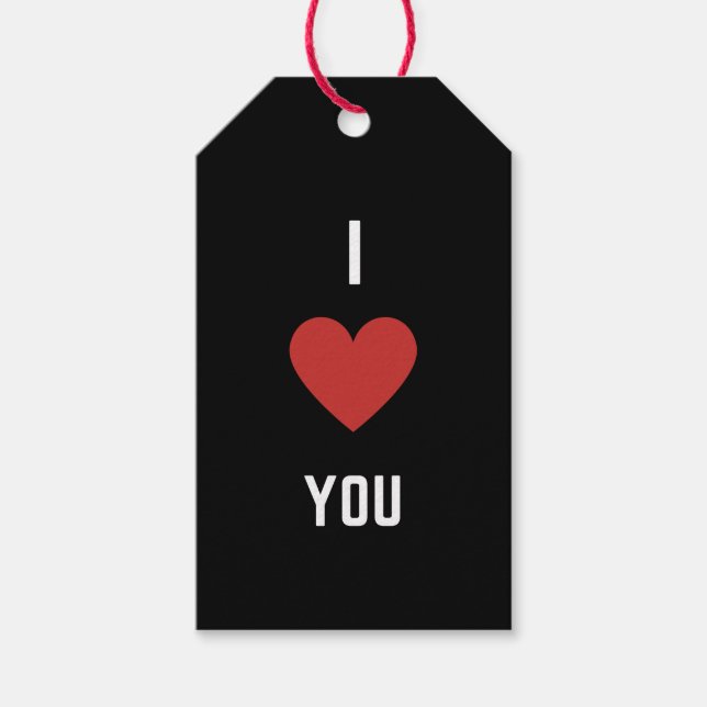 I Love You Gift Tags (Front)