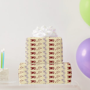 I Love You Gift Wrapping Paper