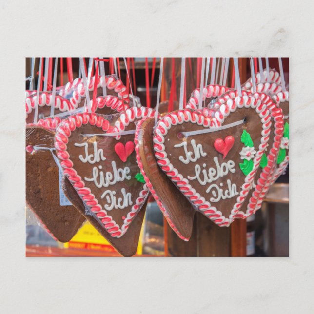 I Love You Gingerbread Hearts At The Holiday (Front)