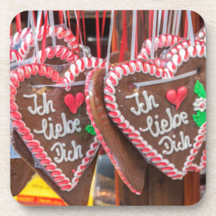 I Love You Gingerbread Hearts At The Holiday Coaster