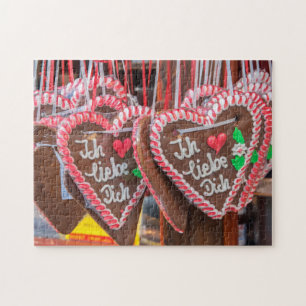 I Love You Gingerbread Hearts At The Holiday Jigsaw Puzzle