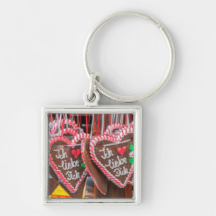 I Love You Gingerbread Hearts At The Holiday Key Ring