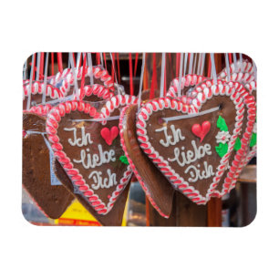 I Love You Gingerbread Hearts At The Holiday Magnet