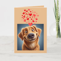 I love you Goofy in Love Dog Hearts