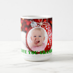 "I Love You Grandma" Custom Christmas Mug