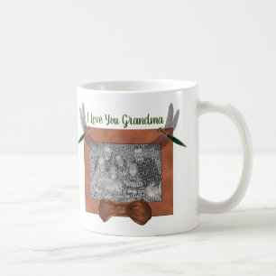 I Love You Grandma Dragonfly Personalised Photo    Coffee Mug