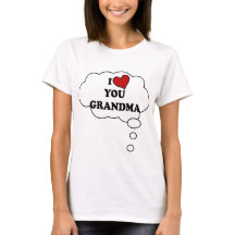 I LOVE YOU GRANDMA HEART BELLYTALK MATERNITY