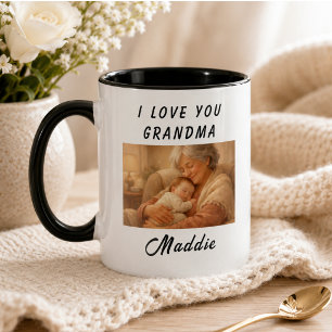 I Love You Grandma Mug   Grandparents Day
