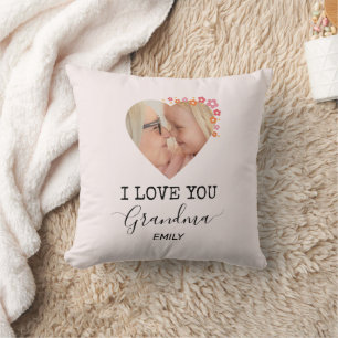 I Love You Grandma   Personalised Photo Pillow