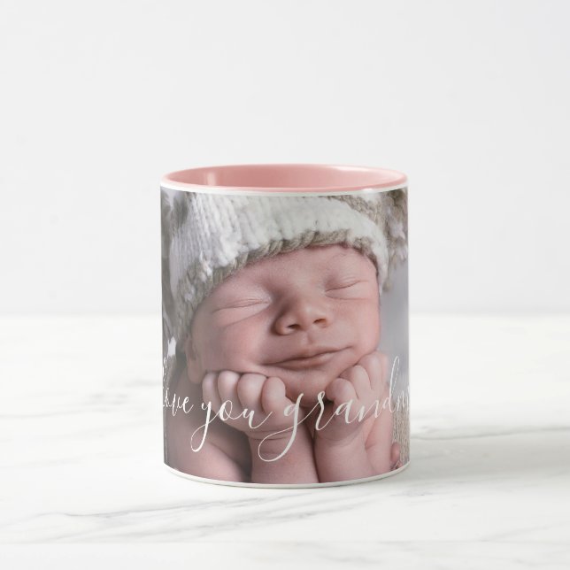I Love You Grandma Personalised Photo Template Mug (Center)