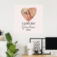 I Love You Grandma | Personalised Poster