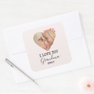I Love You Grandma Personalized Sticker